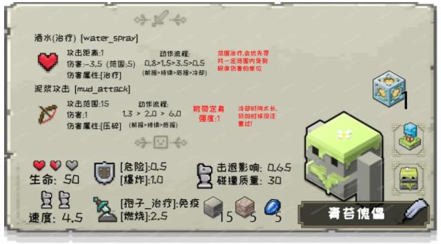 我的世界传奇青苔傀儡单位数据一览_DD220游戏联盟