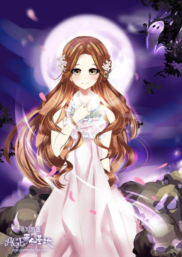 上古世纪玩家手绘：来自冥界的少女——伊安娜_DD220游戏联盟