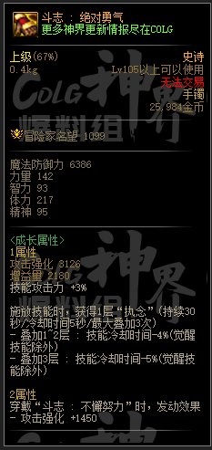 dnf幽暗岛斗志系列装备属性大全_DD220游戏联盟