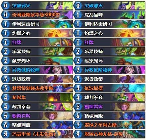 炉石传说标准看客瞎卡组推荐分享_DD220游戏联盟