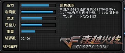 冷门枪械推荐 国产神兵利器进化QBZ95升级QBZ97_DD220游戏联盟
