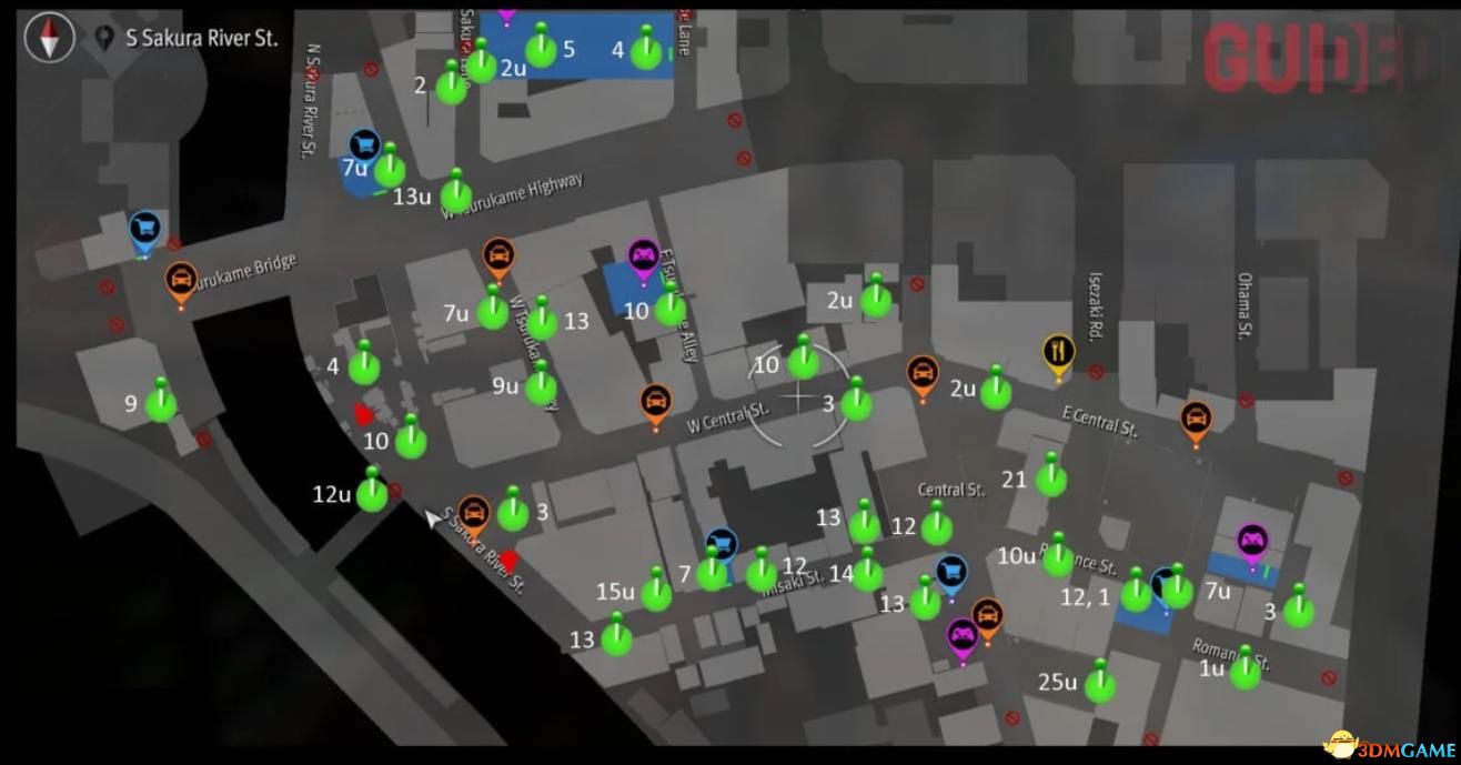 如龙7外传无名之龙横滨全收集地图分享_DD220游戏联盟