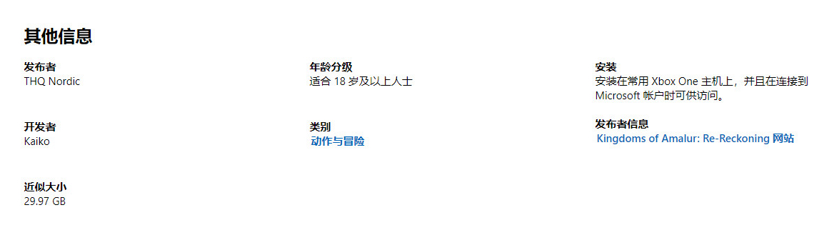 《阿玛拉王国：惩罚复刻版》游戏容量曝光 体量不算大_DD220游戏联盟
