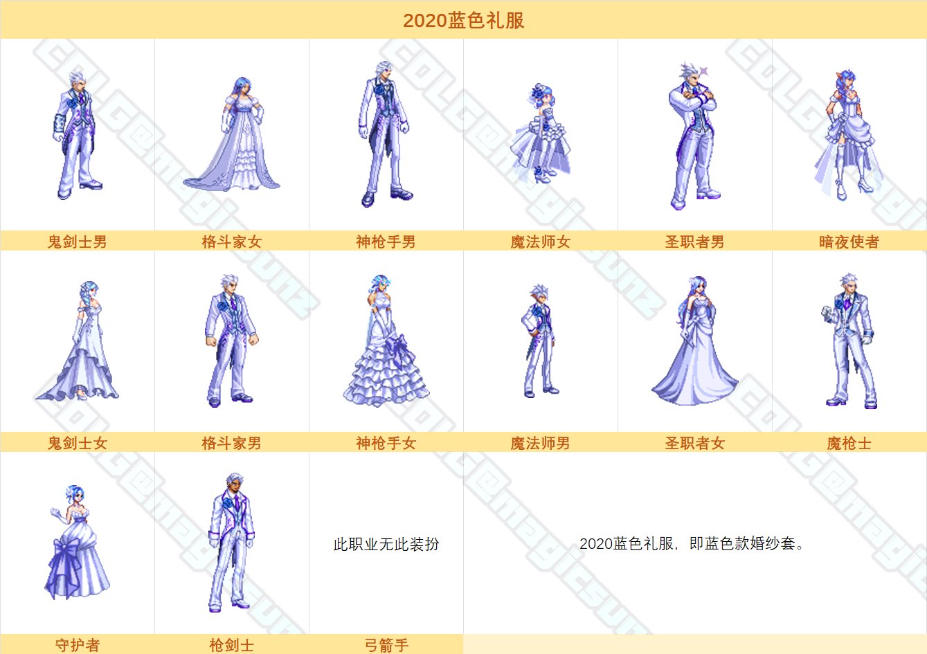 dnf蓝色礼服装扮外观全职业一览_DD220游戏联盟