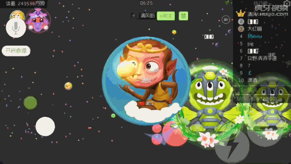球球大作战还不会玩侧胀？  快来学学这几位虎牙主播_DD220游戏联盟