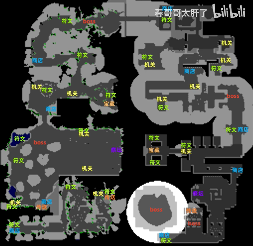 dota2荒狱极乐王庭符文/机关/BOSS/宝藏位置大全_DD220游戏联盟
