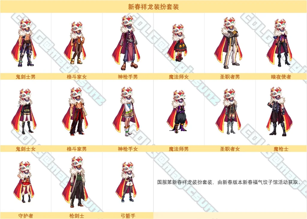 dnf新春祥龙装扮外观全职业一览_DD220游戏联盟