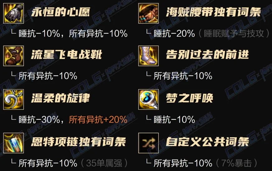 dnf睡眠抗性低于-70装备推荐_DD220游戏联盟