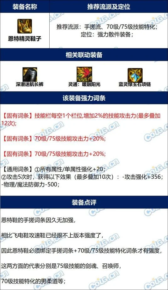 dnf恩特精灵鞋子改版后毕业属性完美词条攻略_DD220游戏联盟