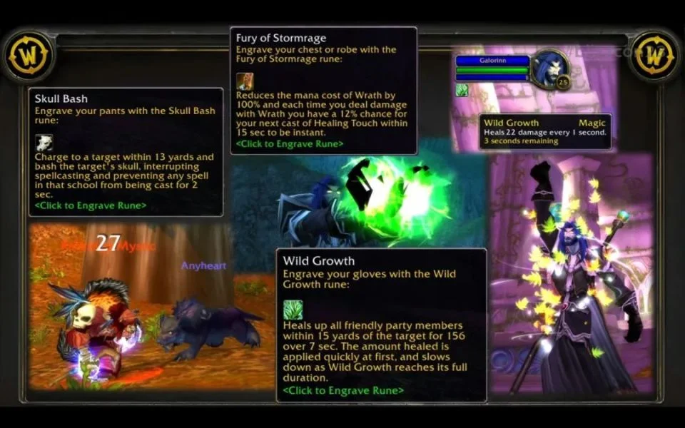 魔兽世界怀旧服Plus德鲁伊全符文效果一览_DD220游戏联盟