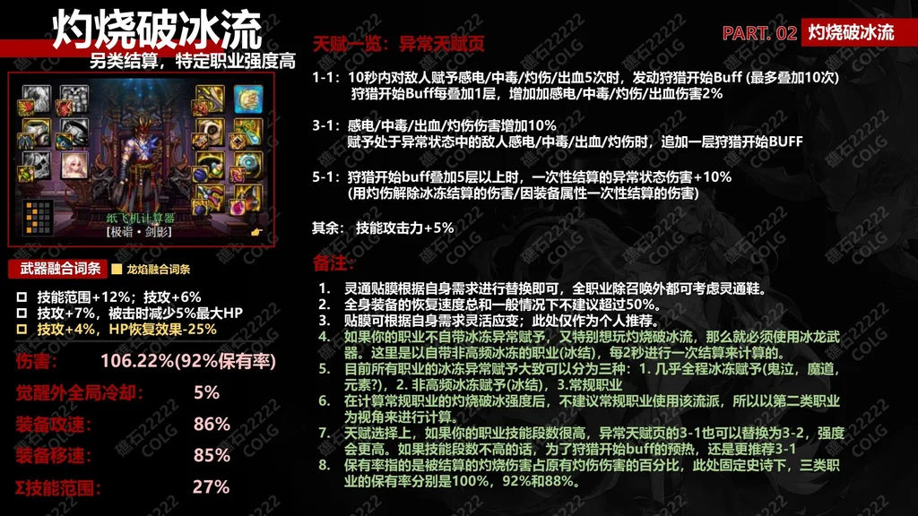 dnf神界版本灼烧破冰流装备搭配及天赋加点攻略_DD220游戏联盟
