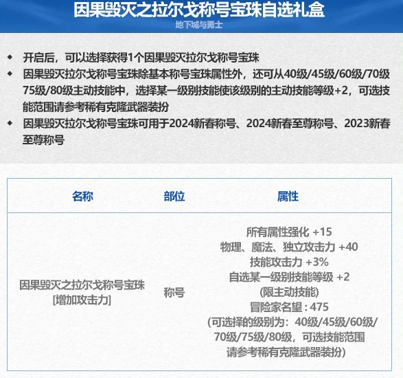 dnf因果毁灭拉尔戈称号宝珠获得方法及属性介绍_DD220游戏联盟