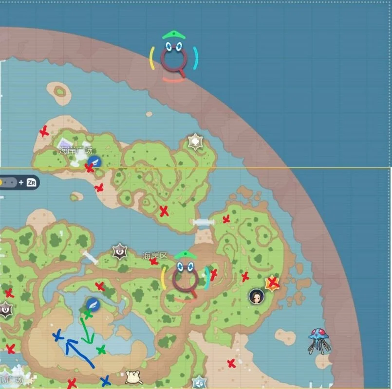 宝可梦朱紫蓝之圆盘海岸区全NPC位置一览_DD220游戏联盟