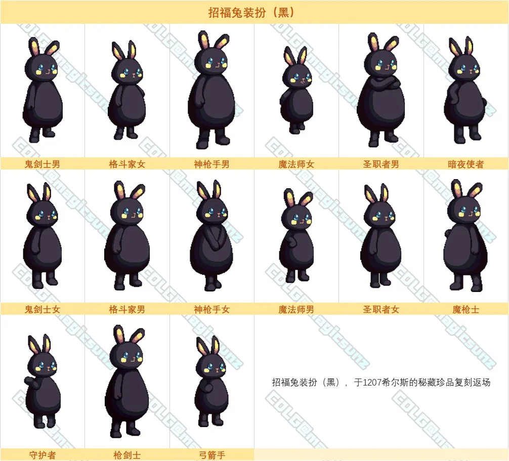 dnf酷萌兔装扮外观全职业一览_DD220游戏联盟