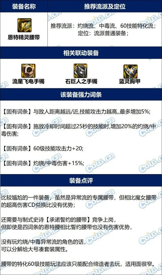 dnf恩特精灵腰带完美词条攻略 改版后毕业属性推荐_DD220游戏联盟