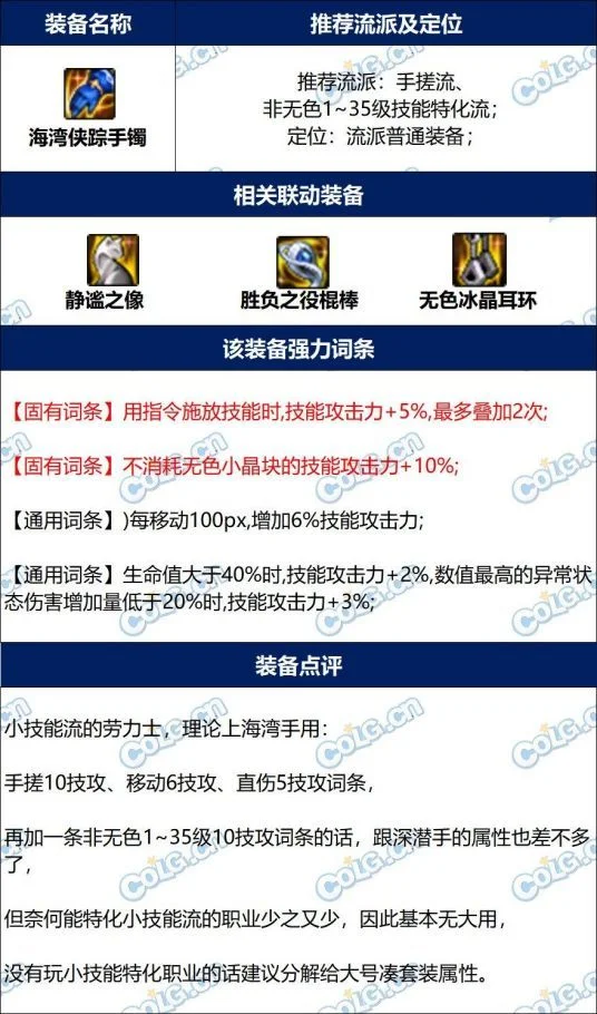 dnf海湾侠踪手镯完美词条属性搭配攻略_DD220游戏联盟