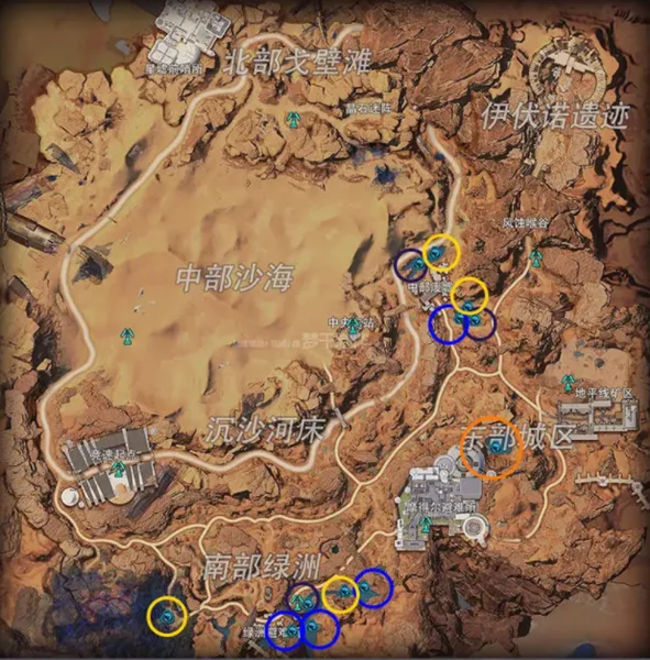星球重启尖叫戈壁全鱼类分布位置图_DD220游戏联盟