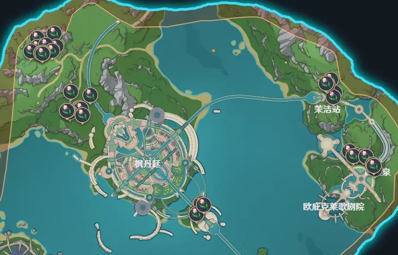 原神虹彩蔷薇地图分布大全 虹彩蔷薇采集位置汇总_DD220游戏联盟