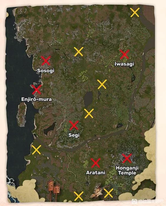 战国王朝全村庄分布地点 村庄位置图示_DD220游戏联盟