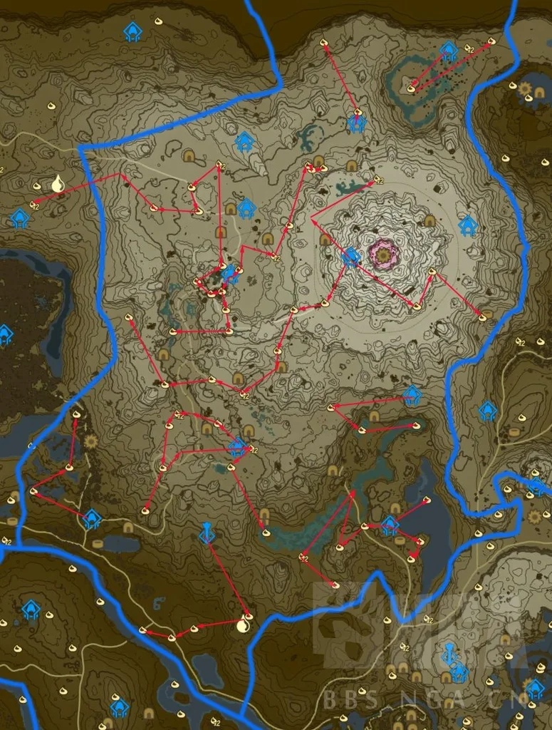 塞尔达传说王国之泪奥尔汀峡谷全呀哈哈快速收集路线_DD220游戏联盟