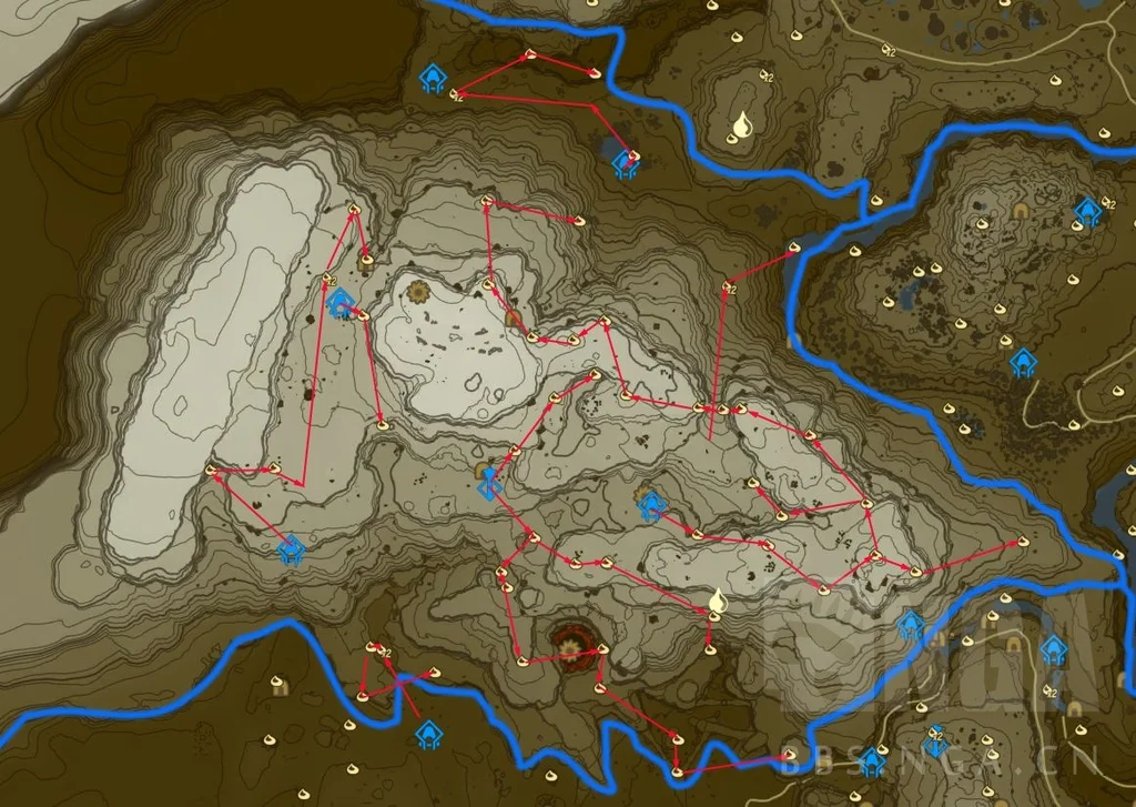 塞尔达传说王国之泪格鲁德高地呀哈哈采集路线分享_DD220游戏联盟