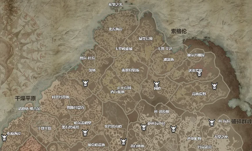 暗黑破坏神4暗金精英怪位置分布大全_DD220游戏联盟